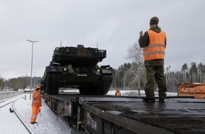 PIZ Heer: NATO-Programm Enhanced Forward Presence: Panzer auf dem Weg nach Litauen