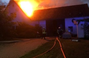 Polizei Minden-Lübbecke: POL-MI: Wohnhaus nach Brand nicht mehr bewohnbar