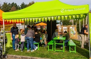 Erdgas Südwest: Presseinformation: Kreativ für die Umwelt: Erdgas Südwest beim Naturparkmarkt Oberderdingen