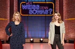 ARD Das Erste: Der Berg ruft: Leonie Brill und Sarah Thonig bei "Wer weiß denn sowas?" / Das Wissensquiz vom 1. bis 5. Februar 2021 um 18:00 Uhr im Ersten