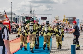 Feuerwehr Bremerhaven: FW Bremerhaven: Firefighter Combat Challenge im Schaufenster Fischereihafen ein voller Erfolg