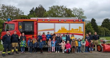 Feuerwehr Xanten: FW Xanten: Brandschutzerziehung bei der Einheit Xanten-Nord