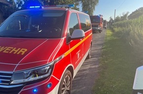 Feuerwehr Dinslaken: FW Dinslaken: Garagenbrand