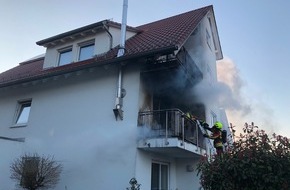 Polizeidirektion Ludwigshafen: POL-PDLU: Brand eines Balkons in Schifferstadt