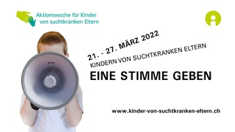 Sucht Schweiz / Addiction Suisse / Dipendenze Svizzera: Nationale Aktionswoche für Kinder von suchtkranken Eltern - Betroffene Kinder und Eltern können Hilfe erhalten