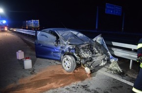 Polizeidirektion Kaiserslautern: POL-PDKL: A6/Landstuhl, Zwei Leichtverletzte bei Auffahrunfall