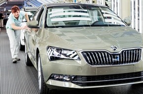 Skoda Auto Deutschland GmbH: Produktionsjubiläum: 500.000ster SKODA SUPERB der dritten Generation (FOTO)