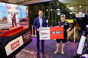Einhell Germany AG: Batteries fully charged for a good cause:  Einhell donates EUR200,000 during RTL Donation Marathon