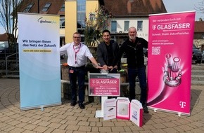 Deutsche Telekom AG: 800 Glasfaseranschlüsse für Schnelldorf – Vermarktung geht in die heiße Phase