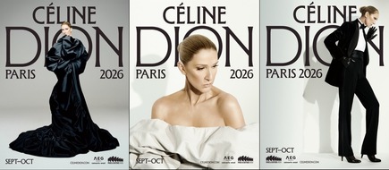 MCT Agentur GmbH: Celine Dion k&uuml;ndigt ihre R&uuml;ckkehr an / Ein exklusives f&uuml;nfw&ouml;chiges Engagement in der ber&uuml;hmten Pariser "La D&eacute;fense" Arena / F&uuml;r ausgew&auml;hlte Termine von September bis Oktober 2026