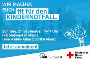 IKK Südwest: Einladung zum Kindernotfallkurs in Mainz
