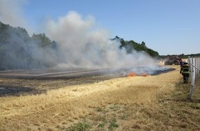 Polizeidirektion Trier: POL-PDTR: Brand einer Ackerfläche