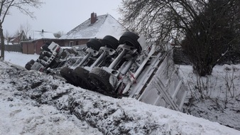 Polizeiinspektion Cuxhaven: POL-CUX: Zweite Zwischenbilanz zur Wetterlage und dem Verkehrsunfallgeschehen innerhalb der Polizeiinspektion Cuxhaven (Foto im Anhang)