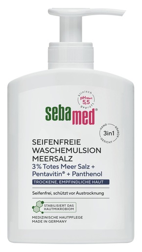 Pressemitteilung: 55 Jahre sebamed Seifenfreie Waschemulsion