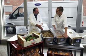 Ford-Werke GmbH: Ford spendet regelmässig für "Kölner Tafel" / 40 bis 60 Portionen täglich zur kostenlosen Verpflegung Bedürftiger