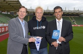 UNICEF Deutschland: UNICEF und die Spielergewerkschaft VDV starten Zusammenarbeit / Fußballprofis helfen UNICEF