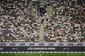 ista SE: Anpfiff f&uuml;r den ista-Borussia-Park: &Uuml;ber 50.000 Fans feiern Saisonauftakt