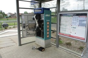 Bundespolizeiinspektion Kassel: BPOL-KS: Bundespolizei such Zeugen

Fahrkartenautomat aufgebrochen