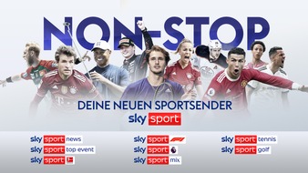 Sky Deutschland: Sky Sport verbessert seine Programmstruktur und bringt neue 24-Stunden-Sportsender