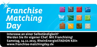 Deutscher Franchiseverband e.V.: Die Selbstständigkeit ruft - beim 3. Franchise Matching Day in Köln