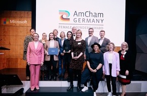 American Chamber of Commerce in Germany (AmCham Germany): AmCham Germany | Female Founders Award 2025: Bewerbungen bis zum 2. Februar möglich