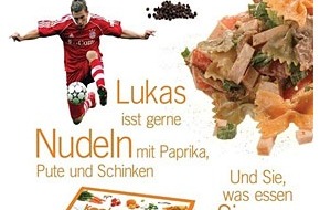 SWI swissinfo.ch: Media Service: Star-Kicker kochen gegen Junkfood