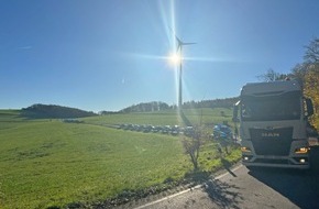 Kreispolizeibehörde Märkischer Kreis: POL-MK: Brummichaos nach Unfall auf der A45