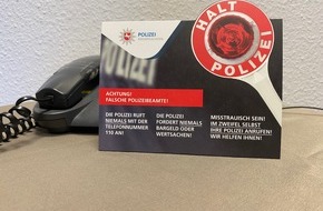 Polizeiinspektion Northeim: POL-NOM: Erneute Anrufe von falschen Polizeibeamten