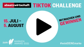 absatzwirtschaft: Die absatzwirtschaft bittet zur TikTok-Challenge / Marken-Award 2021