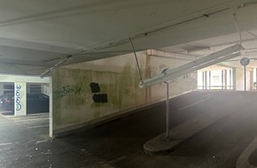 Polizeidirektion Wittlich: POL-PDWIL: Erneute Sachbeschädigung im Parkhaus Teichstraße / Monthermeerstraße