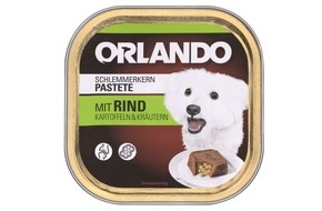 Lidl: Bestnote für Hundefutter von Lidl bei Stiftung Warentest / Lidl-Eigenmarke "Orlando" überzeugt mit optimalem Nährstoffmix und passendem Fütterungshinweis zum Lidl-Preis