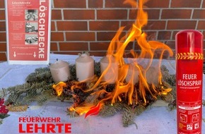 Freiwillige Feuerwehr Lehrte: FW Lehrte: Stadtfeuerwehr Lehrte wünscht eine besinnliche und sichere Adventszeit