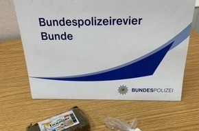 Bundespolizeiinspektion Bad Bentheim: BPOL-BadBentheim: Bundespolizei findet Drogen bei einem 22-Jährigen