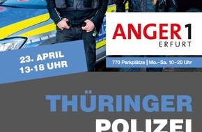 Landespolizeiinspektion Erfurt: LPI-EF: Polizeiberuf hautnah erleben beim Infostand im Anger 1