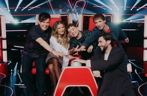 SAT.1: Am Buzzer für "The Voice Kids"! Alvaro Soler, Leony, Michael Patrick Kelly und HE/RO suchen jetzt die besten jungen Stimmen Deutschlands in Berlin