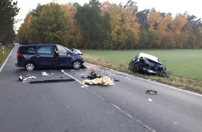 Polizeiinspektion Celle: POL-CE: Celle - Schwerer Verkehrsunfall im Begegnungsverkehr