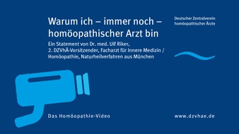 Deutscher Zentralverein homöopathischer Ärzte (DZVhÄ): DZVhÄ Video: Warum ich – immer noch – homöopathischer Arzt bin