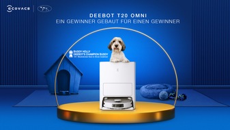 ECOVACS Europe GmbH: Gewinnerhund der Westminster Kennel Club Dog Show ist offizieller Markenpartner von ECOVACS ROBOTICS