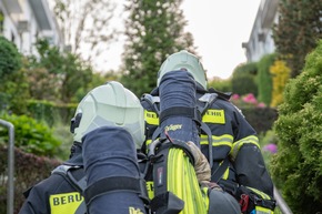 FW-MK: Brand auf einer Dachterrasse in Lössel