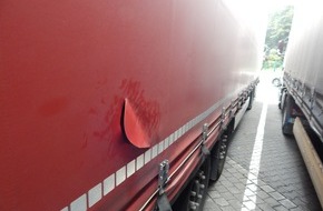 Verkehrsdirektion Koblenz: POL-VDKO: Versuchter Ladungsdiebstahl an 6 Sattelzugmaschinen auf der Rastanlage Heiligenroth