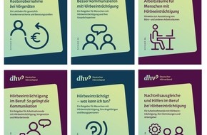 Deutscher H&ouml;rverband e.V. (DHV): H&ouml;rverband mit neuem Auftritt und umfangreichem Info-Paket: DHV pr&auml;sentiert aktualisiertes Corporate-Design sowie sechs Ratgeber-Brosch&uuml;ren zum Thema Schwerh&ouml;rigkeit