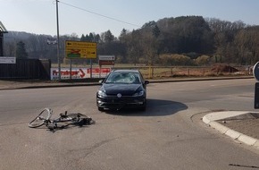 Polizeipräsidium Westpfalz: POL-PPWP: Fahrradfahrer bei Unfall verletzt