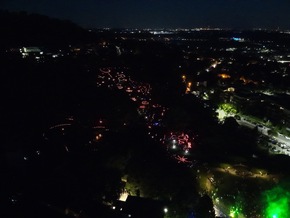 FW Weinheim: Weinheimer Feuerwehr im Einsatz bei der Nacht der 1000 Lichter