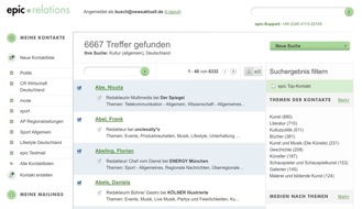 news aktuell startet epic relations: PR-Software und Journalistendatenbank in einem (mit Bild)