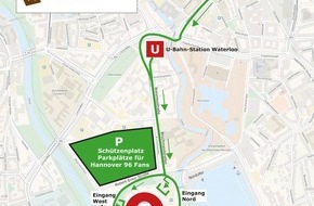 Polizeidirektion Hannover: POL-H: Hinweise anlässlich der Fußballbegegnung Hannover 96 gegen Eintracht Braunschweig