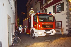 FW Konstanz: Gemeinsame Übung der Löschzüge 1 und 2 in der Konstanzer Altstadt