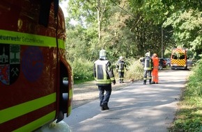 Feuerwehr Gelsenkirchen: FW-GE: Baum auf Oberleitung in der Resser Mark