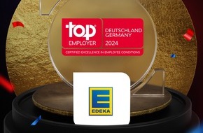 EDEKA ZENTRALE Stiftung & Co. KG: Hervorragende Arbeitsbedingungen: EDEKA-Zentrale erneut als "Top Employer" ausgezeichnet