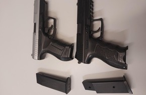 Bundespolizeiinspektion Bremen: BPOL-HB: Mit Softair-Waffen im Zug hantiert - Uelzener Bundespolizei stellt Anscheinswaffen sicher