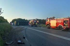 Polizeidirektion Trier: POL-PDTR: Vollsperrung nach Verkehrsunfall auf der B 51 bei Newel -Pressefolgemeldung-